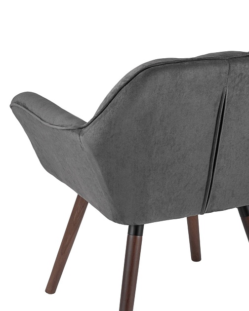 Кресло Stool Group Брайан замша темно-серый BRUYNE HY-54 Фото № 6