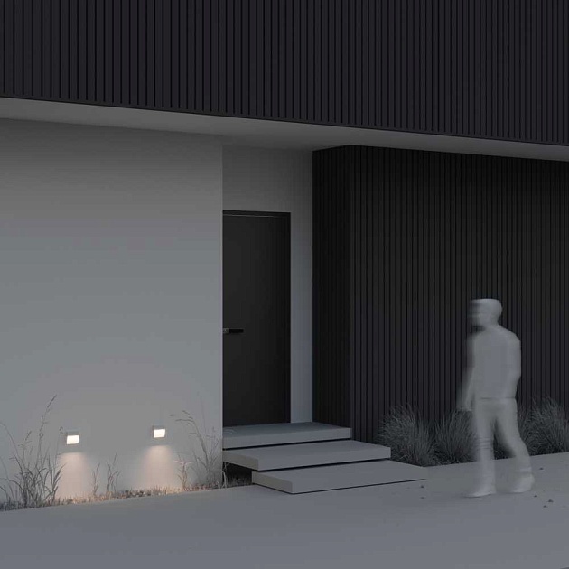 Уличный настенный светодиодный светильник Maytoni Mane O047SL-L3W3K Фото № 7