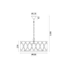 Подвесная люстра Vele Luce Angela VL3153P10 4