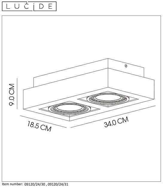 Потолочный светильник Lucide Zefix 09120/24/31 изображение 4 Потолочный светильник Lucide Zefix 09120/24/31 Фото № 4
