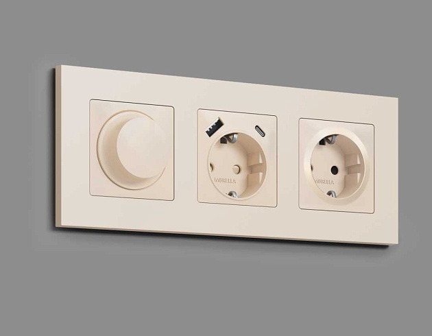 Лицевая панель розетки AMBRELLA VOLT AP3270 Фото № 2