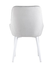 Кухонный стул Stool Group Диана велюр серебристый (ножки белые) MC101-2 KD HLR-14 3
