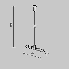 Тросовый подвес Maytoni Technical Accessories for tracks Exility TRAM034SW-2S 4