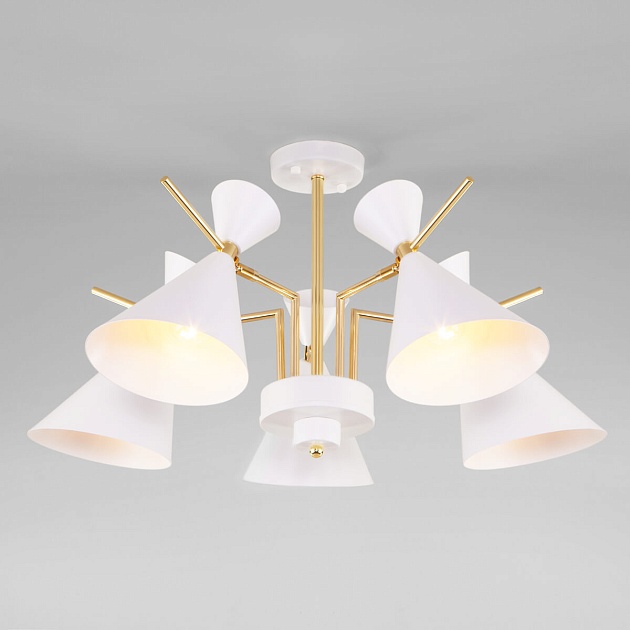 Потолочная люстра Eurosvet Apart 70114/5 белый изображение 1 Потолочная люстра Eurosvet Apart 70114/5 белый Фото № 1