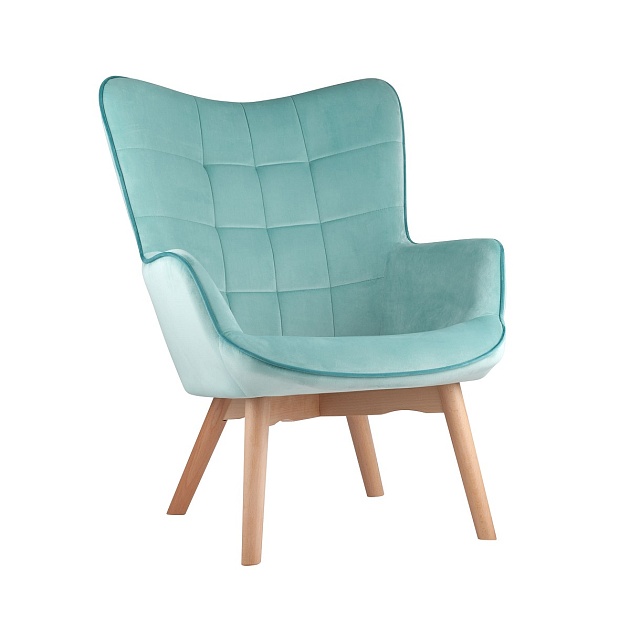 Кресло Stool Group Манго вельвет мятный MANCO HLR-59 Фото № 1