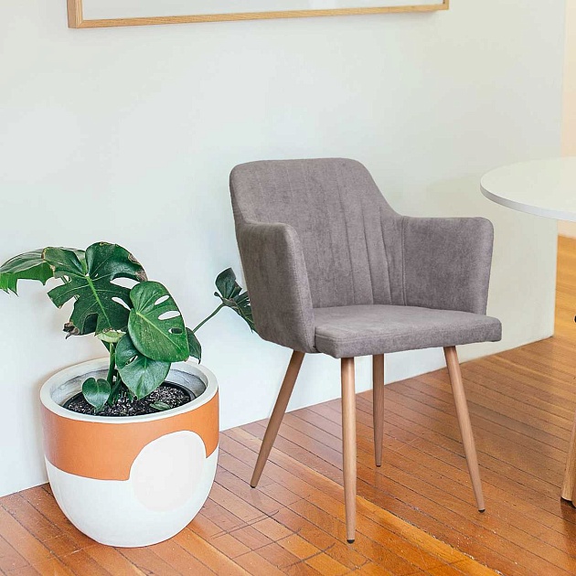 Кресло AksHome Brit светло-серый, ткань 63397 Фото № 4