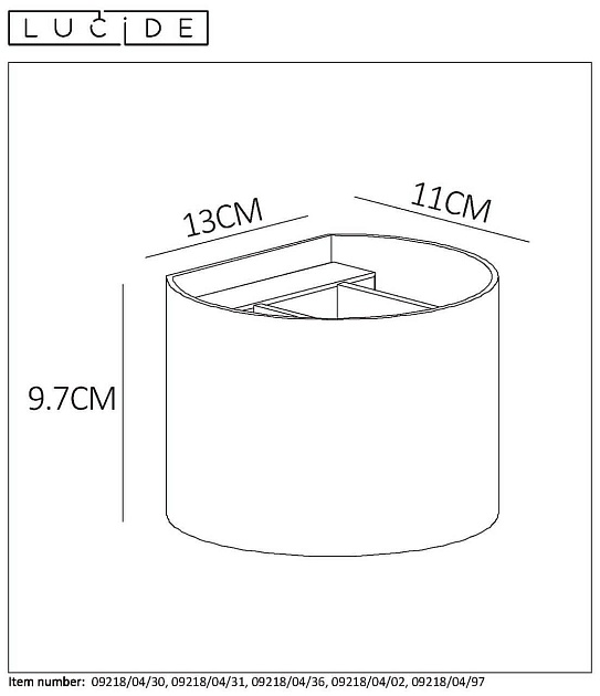 Настенный светильник Lucide Xio 09218/04/02 изображение 5 Настенный светильник Lucide Xio 09218/04/02 Фото № 5