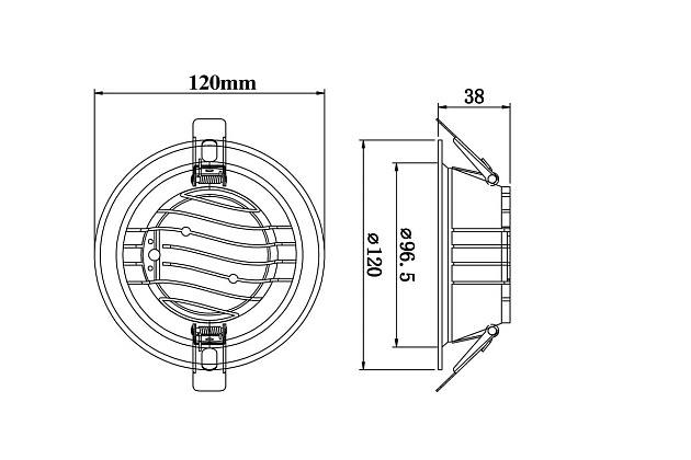 Встраиваемый светодиодный светильник Fiberli CDEW4-TECO(W) 12130702 Фото № 2