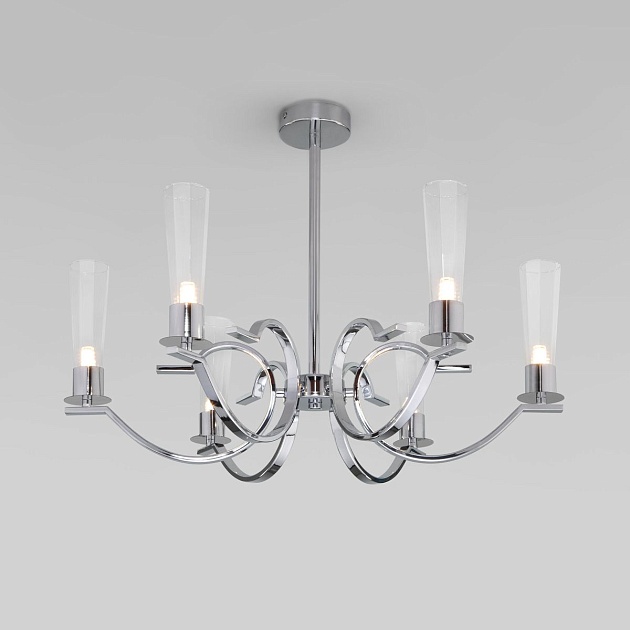 Подвесная люстра Eurosvet Rosher 60141/6 хром изображение 1 Подвесная люстра Eurosvet Rosher 60141/6 хром Фото № 1