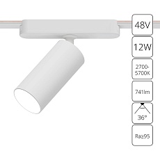 Трековый светодиодный светильник Arte Lamp Rapid A2958PL-1WH