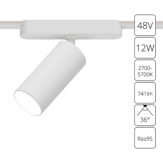 Трековый светодиодный светильник Arte Lamp Rapid A2958PL-1WH Фото № 1