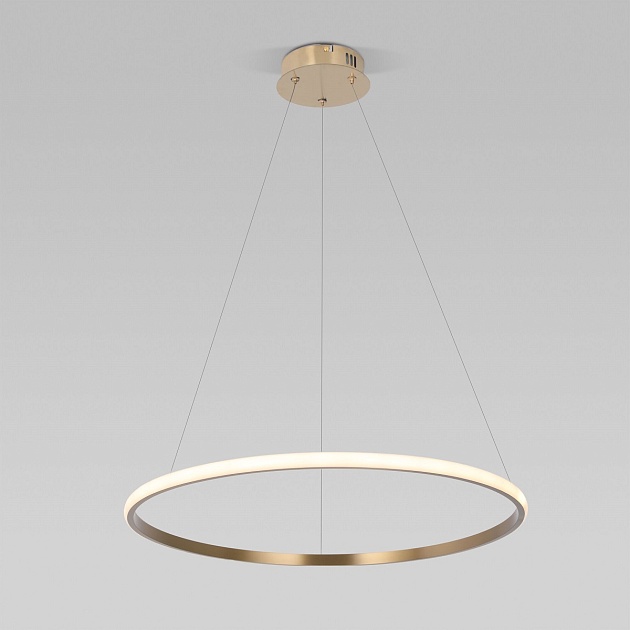 Подвесной светодиодный светильник Eurosvet Collars 90264/1 латунь изображение 1 Подвесной светодиодный светильник Eurosvet Collars 90264/1 латунь Фото № 1