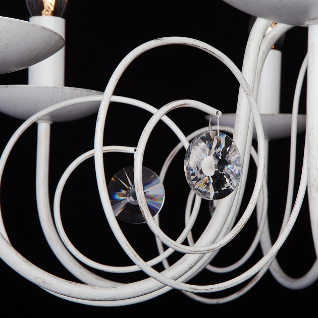 Подвесная люстра Eurosvet 60018/8 белый с золотом Фото № 4