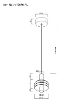 Подвесной светодиодный светильник Moderli Sylv V10876-PL 1