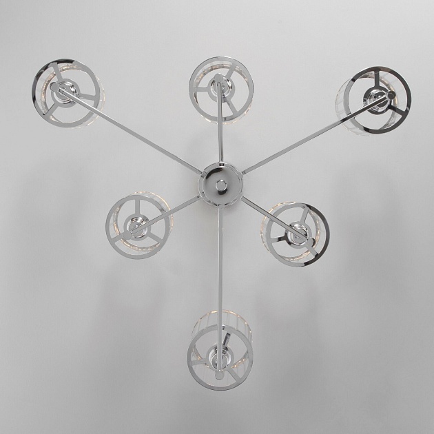 Потолочная люстра Eurosvet 60144/6 хром Фото № 2