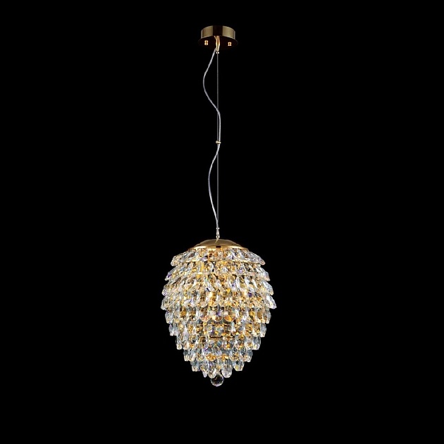Подвесной светильник Crystal Lux Charme SP4 Gold/Transparent Фото № 1
