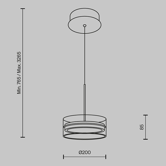 Подвесной светодиодный светильник Maytoni Dress code MOD348PL-L14BBS3K изображение 7 Подвесной светодиодный светильник Maytoni Dress code MOD348PL-L14BBS3K Фото № 7