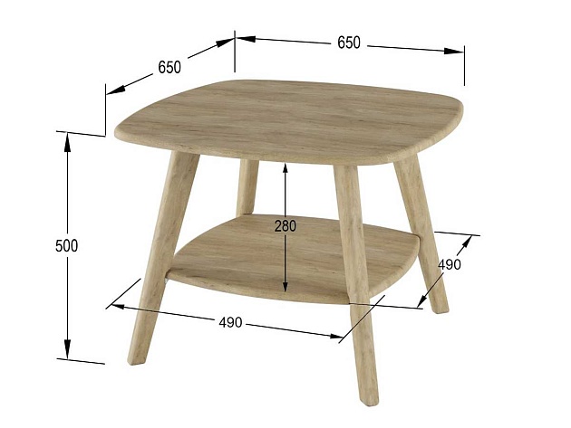 Журнальный стол Мебелик Хадсон 002623 Фото № 3