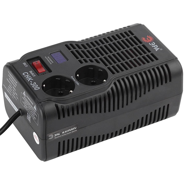 Стабилизатор напряжения ЭРА СНК-300 Б0031555 изображение 1 Стабилизатор напряжения ЭРА СНК-300 Б0031555 Фото № 1