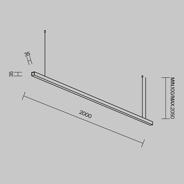 Линейный светильник Maytoni Technical LL312008 изображение 4 Линейный светильник Maytoni Technical LL312008 Фото № 4