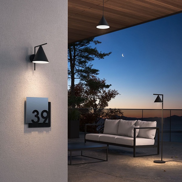 Уличный светодиодный светильник Elektrostandard Bevel 90317/1 a068473 Фото № 3