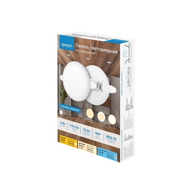 Светодиодная панель безрамочная Apeyron 06-102 Фото № 16