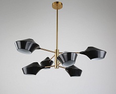 Подвесная люстра Lumina Deco Romina LDP 6037-6 BK+GD 2