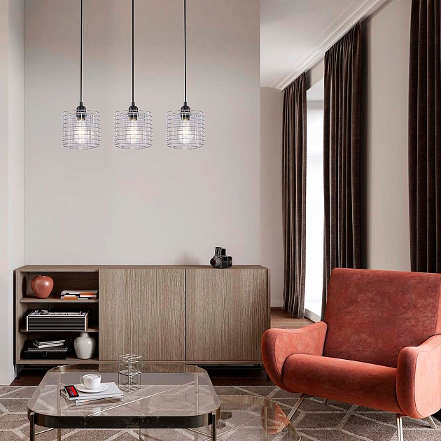 Подвесной светильник Escada Grid 10190/3S Chrome Фото № 2