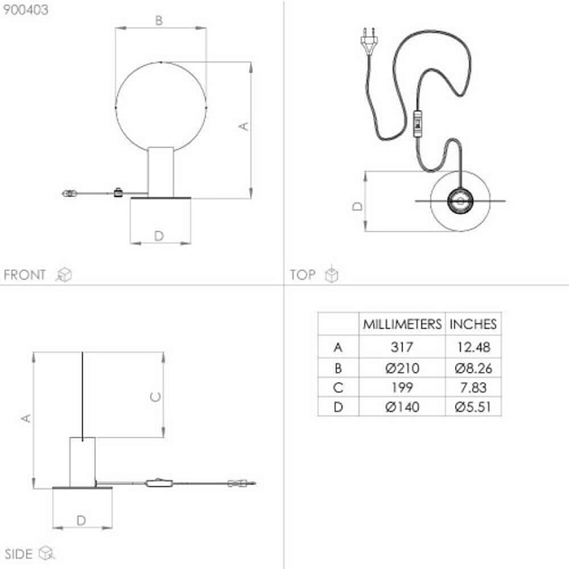 Настольная лампа Eglo SARONA 900403 Фото № 2