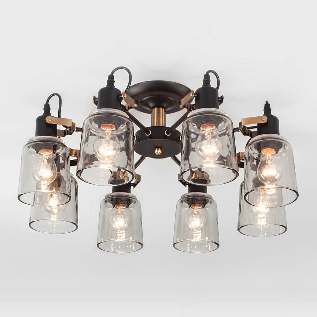 Потолочная люстра Eurosvet Astor 70111/8 черный изображение 3 Потолочная люстра Eurosvet Astor 70111/8 черный Фото № 3