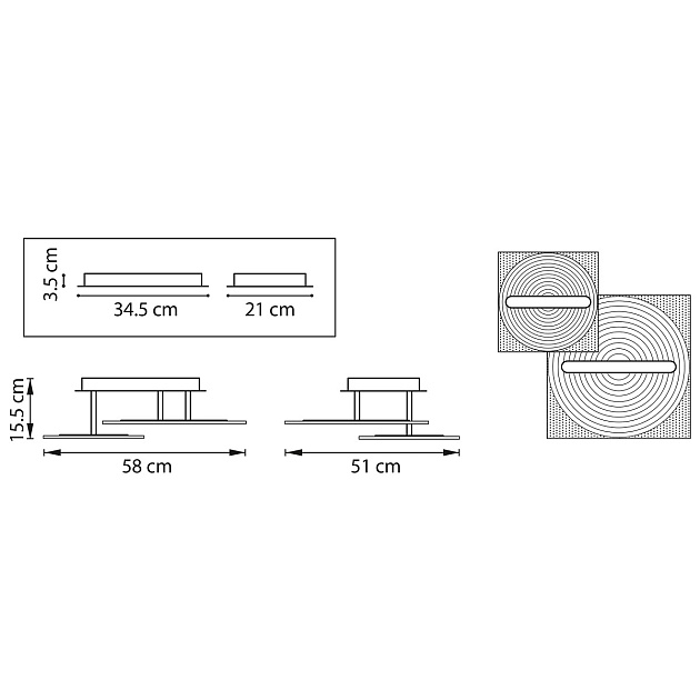 Потолочная светодиодная люстра Lightstar Acrile 738063 Фото № 6