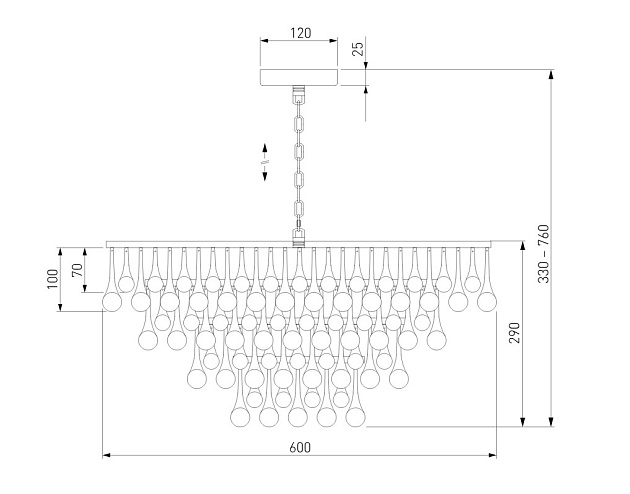 Подвесная люстра Bogates Gutta 476/8 a068863 Фото № 2