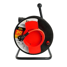 Удлинитель на пластиковой катушке STD04-10-30 (UG) 1-местный с/з 3*1,5, 30м, 250В, 16А, IP44, Standart (29409) 50175 4