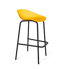 Барный стул Sheffilton SHT-ST19/S29 желтый/черный муар 8030296504