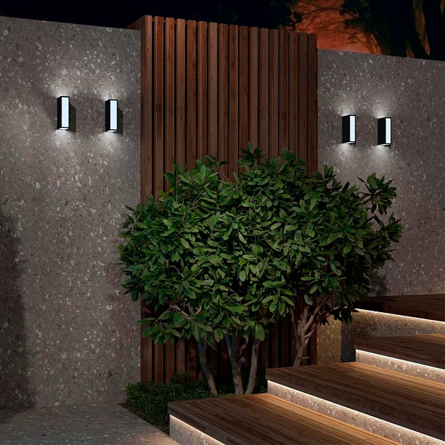 Уличный настенный светодиодный светильник Novotech Street Strait 359194 Фото № 6