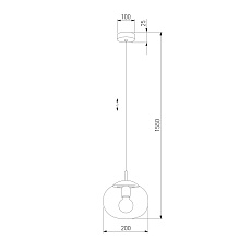 Подвесной светильник TK Lighting 5823 Vibe 1