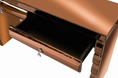 Консоль ArtHomeDecor King YJS-011 стекло 120*35*78 янтарный 1