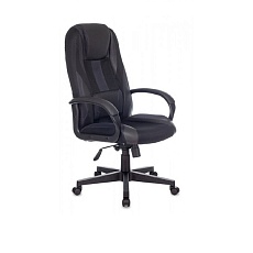 Игровое кресло TopChairs ST-Cyber 9 черный/серый текстиль/экокожа ST-Cyber 9 BLACK