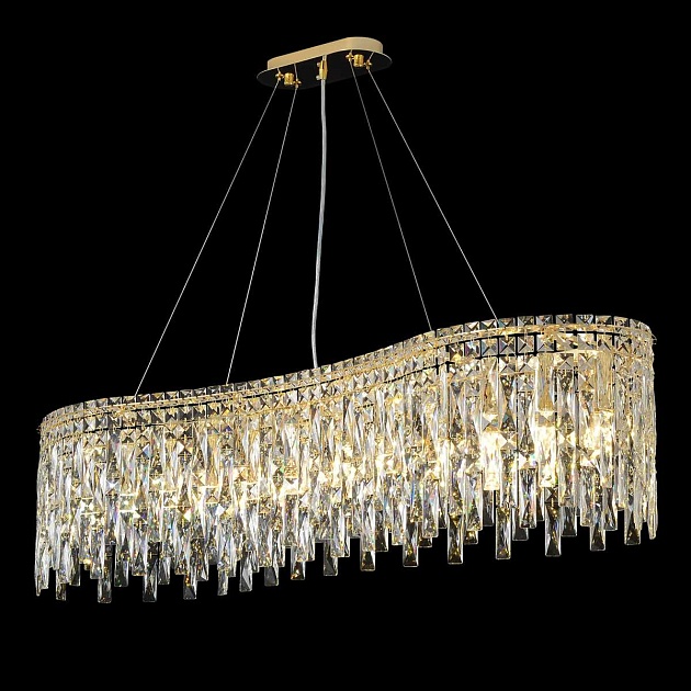 Подвесная люстра Crystal Lux ABRIL SP12 L1200 GOLD Фото № 1