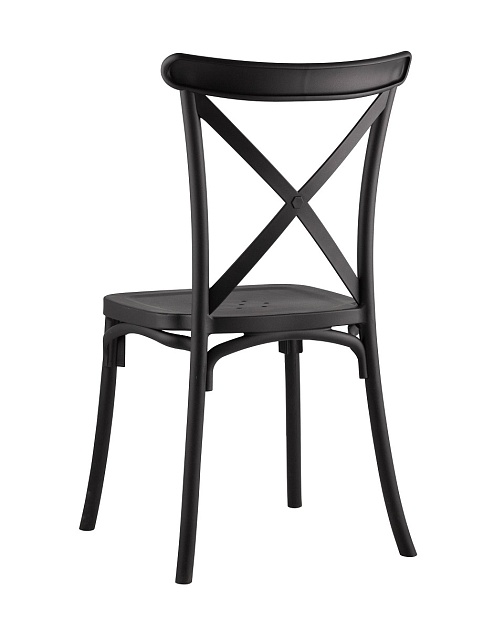 Кухонный стул Stool Group Кроссбэк пластиковый черный Y030 black Фото № 6