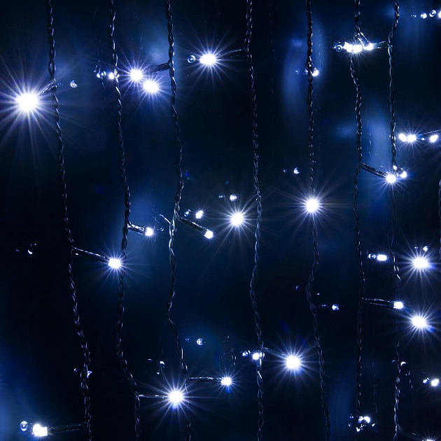 Светодиодная гирлянда Eurosvet занавес 230V 200-003 белый Фото № 9