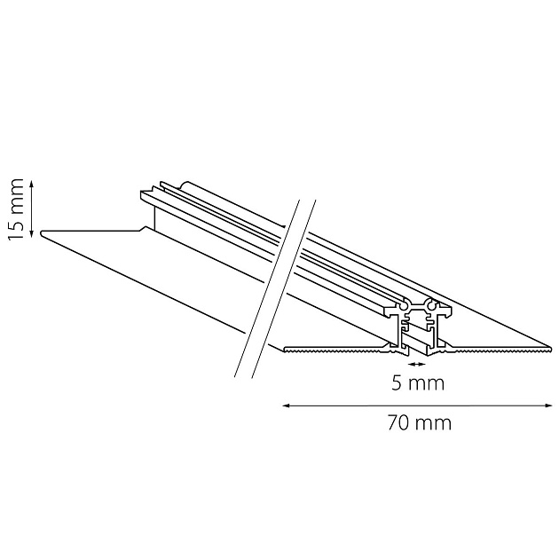 Шинопровод встраиваемый Lightstar Linea 506217 Фото № 2