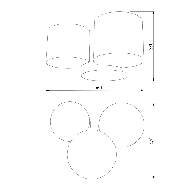Потолочный светильник TK Lighting 4391 Mona Gray изображение 2 Потолочный светильник TK Lighting 4391 Mona Gray Фото № 2