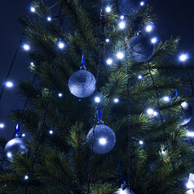 Светодиодная гирлянда Eurosvet занавес 230V 200-003 белый Фото № 6