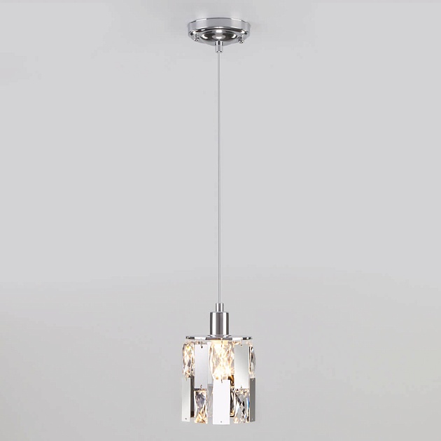 Подвесной светильник Eurosvet 50101/1 хром изображение 3 Подвесной светильник Eurosvet 50101/1 хром Фото № 3