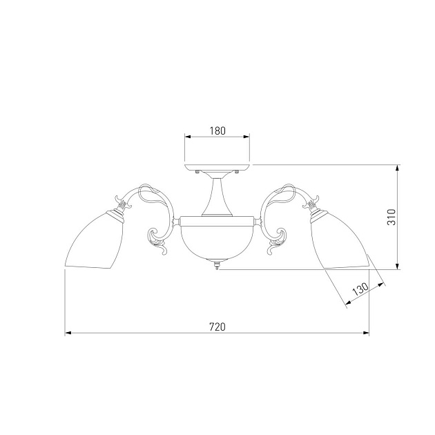 Потолочная люстра Eurosvet 22010/6+2 античная бронза изображение 2 Потолочная люстра Eurosvet 22010/6+2 античная бронза Фото № 2