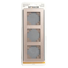 Рамка 3-постовая Stekker Катрин шампань GFR00-7003-02 39529 1