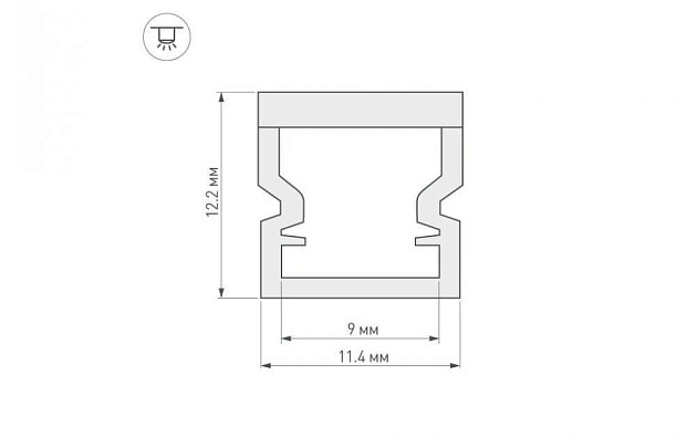 Профиль Arlight WPH-LINE-1212-2000 OPAL 023302 Фото № 2