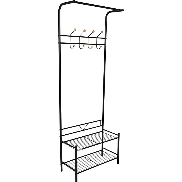 Гардеробная вешалка AksHome Maya черный, металл 77652 изображение 1 Гардеробная вешалка AksHome Maya черный, металл 77652 Фото № 1
