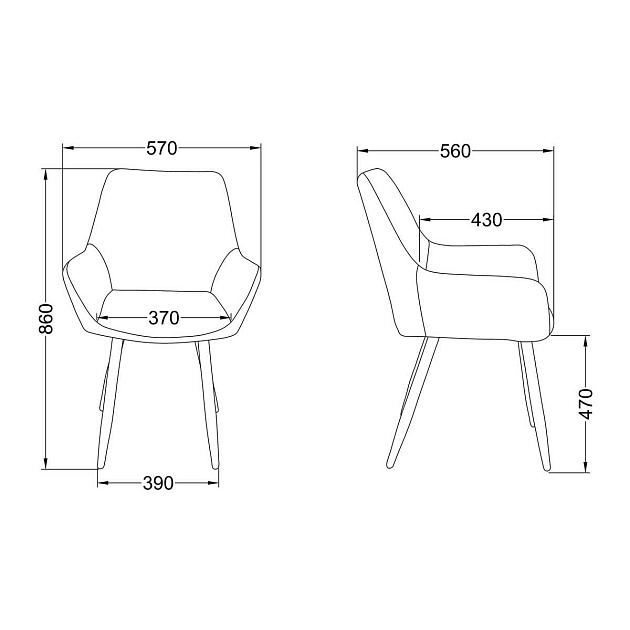 Кресло AksHome Pablo коричневый, велюр 72327 Фото № 2